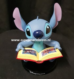 Stitch reading a Book small disneyland Paris figurine 12x10cm New no Box