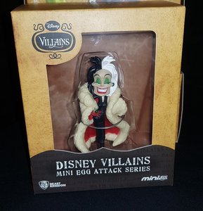 Disney Villians Cruella Mini Egg Attack Series Beast Kingdom Collectible New Boxed