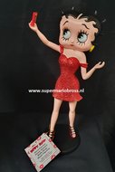 Betty Boop Making selfie Red Glitter New 2020 Figurine - betty boop maakt een selfie met Gsm Polyresin Figurine Boxed collectib