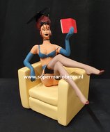 Sexy Pin Up Girl Regina - Handpainted Parastone Pinup Figurine - Erotisch beeldje 20cm new in Box