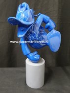 Donald Duck Exited Blue monochrome Statue - Disney Donald Blauw Leblon Delienne Boxed Original Figurine