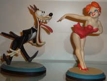 Tex Avery Sexy Red Hot Ridding Hood Wolfie Statue 1940&#039;s MGM Cartoon Figurines