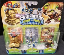 Skylanders Swap Force 3 Pack Heavy Duty Sprocket Twin Blade Chop Chop Scorp Action Figurines