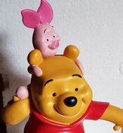Winnie the pooh &amp; piglet Piggyback Walt Disney Cartoon Comic Collectible Figurine Boxed