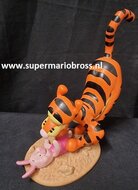 Tigger and Piglet Playing Retired Walt Disney Winnie Pooh Cartoon Comic Collectible Used