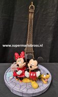 Disney Park Statue Mickey and Minnie Eiffel tower Theme 1992 Cartoon Comic Collectible Boxed