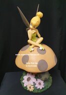 Disney Collectible Tinkerbell on Mushroom Garden statue very rare Fantasies Come True enesco no Box