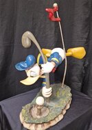 Walt Disney Donald Duck Angry Golfing Polyester Statue 