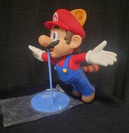 Mario Flying Pvc Toy supermariobross Galaxy Action Figure 22cm