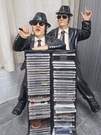 Blues Brothers CD Rack Blues Soul Rhythm Comedy Music Polyester Figure