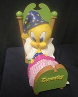 Tweety in Bed Coin Bank Spaarpot Warner Bros Rare Vintage 