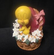 Tweety withy heart Coin Bank Spaarpot Warner Bros Rare Vintage 