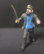 Captain Haddock with Sword Plastoy Pvc Figur Aventures Of TinTin 