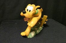 Pluto Running Walt Disney Cartoon Comic Sculpture Used Boxed
