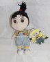 DISPICABLE ME MINION - AGNES  - 17 cm -Stoffen uitvoering - Plush Doll