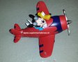 Mickey &amp; Pluto in Plane - Mickey en Pluto in vliegtuig - Disney Deco Beeldje - Boxed