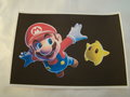 Strijkpatroon Mario Galaxy en ster,