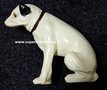 His Master&#039;s Voice - Nipper - Whiskey Hondje - Retro Wit Polyester Hondje