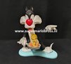 Sylvester and Tweety David Kracov Gallery Figurine Warner Bros Collectible Polyresin Decoratiefiguur Boxed