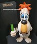 Droopy with Menubord - Droopy 47cm Polyester Looney Tunes Warner Bros Big Statue Decoratie Beeld