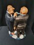 Advocaat &amp; Client,  Parastone Fons van Dommelen en Ed van Rosmalen Profisti Full Color Handpainted Figurine Retired 2005 Bo