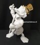 Scrooge Mc Duck White &amp; Gold Statue - Disney Dagobert Duck in bicolor version Leblon Delienne Boxed Original Figurine