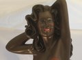 Sexy Lady Negro 3 ft - Resin Dekoratie Beeld - Sixties Style