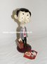 Mr Bean With Suitcase - Mr Bean met Koffer Polyresin Statue - Decoratie - beeldje Boxed