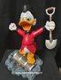 Scrooge Mc Duck on Treasure Chest 38cm - Walt Disney Dagobert Duck op Schatkist - Disney Collectible Boxed sculpture Used