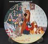 Lady and the Tramp Merry Christmas To All - Walt Disney Cartoon Comic Collector Plate Lady en de Vagabond Bord