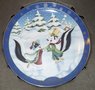 WB looney Tunes Warner Bros Looney Tunes Collector Plate Winter Romance Boxed