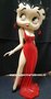 Betty Boop Full Dress Red 5 Ft High - Betty Boop Met Avondkleed 159cm Polyester Dekoratiebeeld New