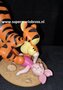 Tigger and Piglet Playing Retired Walt Disney Winnie Pooh Cartoon Comic figurine  Used