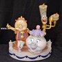 Disney Park Beauty and The Beast Lumiere Cogsworth Mrs Potts Cartoon Collectible New Boxed
