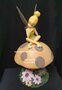 Disney Collectible Tinkerbell on Mushroom Garden statue very rare Fantasies Come True enesco no Box