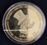 Walt Disney First Euro Of Uncle Scrooge Gold Coin Collectible Dagobert Duck Eerste Euro Munt