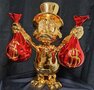Scrooge Mc Duck with Money Bag Chromed Replica Pop Art Cartoon Sculpture 40cm