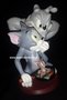 Tom - Jerry and Spike Statue - T / M and Spike 20 cm - T &amp; M Warner Bros - Boxed Collectible