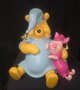 Sleeping Winnie the Pooh with Piglet Walt Disney Cartoon Comic Collectible Big Fig Boxed