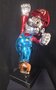 Mario Pop Art Chromed Replica Sculpture Statue on Base Original Color Boxed
