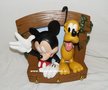 Mickey & Pluto Kapstok  - Mickey en Pluto Clothes Hanger - Disney Deco Beeldje - Boxed
