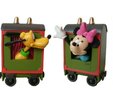 minnie en Pluto in train Car 12cm