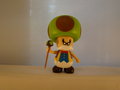 TOAD - Mushroom Old - Old Toad with crutch Pvc Action Figure - Supermariobross Merchandise