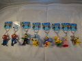 Setje Sleutelhangers - Mario - luigi -Princes - yoshi - koopa lings - Keychain - Schlüsselanhänger - Porte-clé