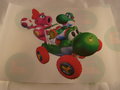 Strijkpatroon, Yoshi en Birdo iron on figure