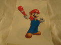 Strijkpatroon Mario met Honkbal knuppel