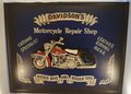 Motorcycle Repair Shop Davidson&#039;s reclame bord 