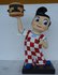 American Big Boy Hamburger Holding 7,8 Ft Dekoratie Beeld - Bob's Big Boy Restaurant Advertising Sixties Style - New