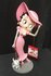 Betty Boop Walking with Pudgy Pink Glitter Figurine 30cm New in Box  - betty boop Met Hondje Dekoratiebeeldje Nieuw