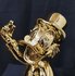 Dagobert Duck Chromed Gold Statue - Disney scrooge mc duck Gold Leblon Delienne Boxed Figurine